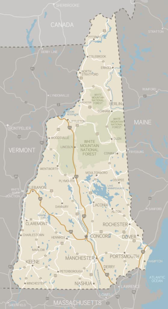 New Hampshire Map