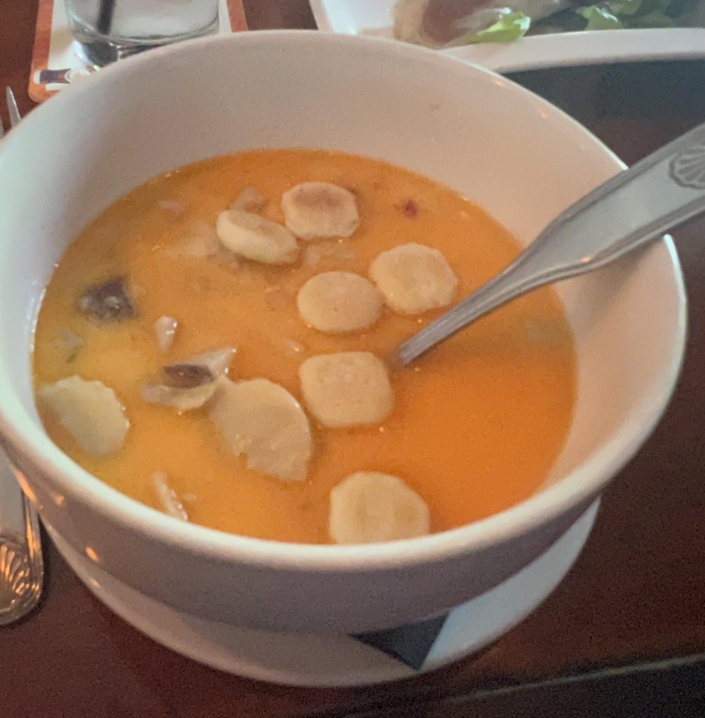 seafood chowder at Rick's Food & Spirits