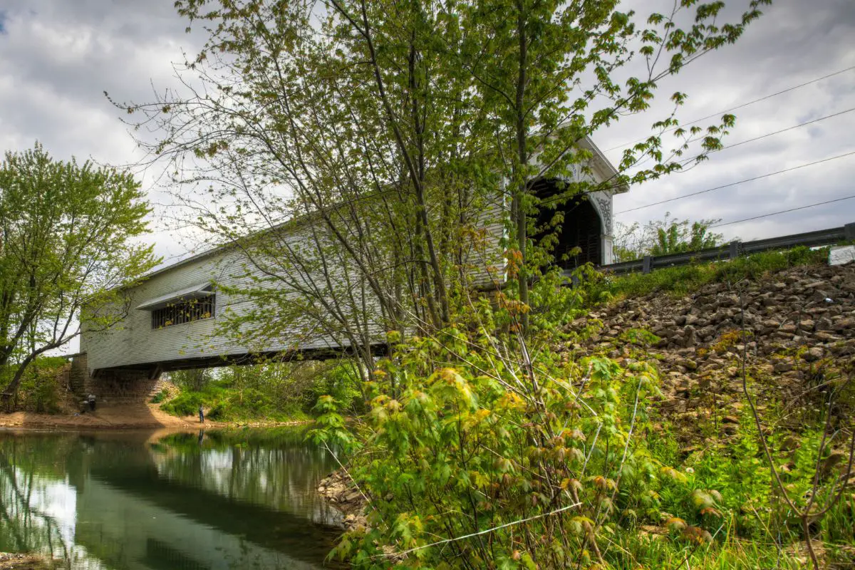 Smith Covered Bridge In Plymouth 