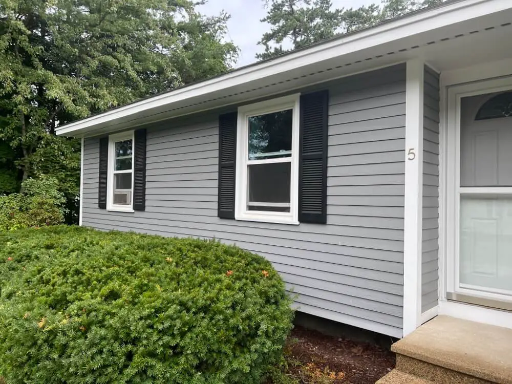 side of our house showing replacement windows